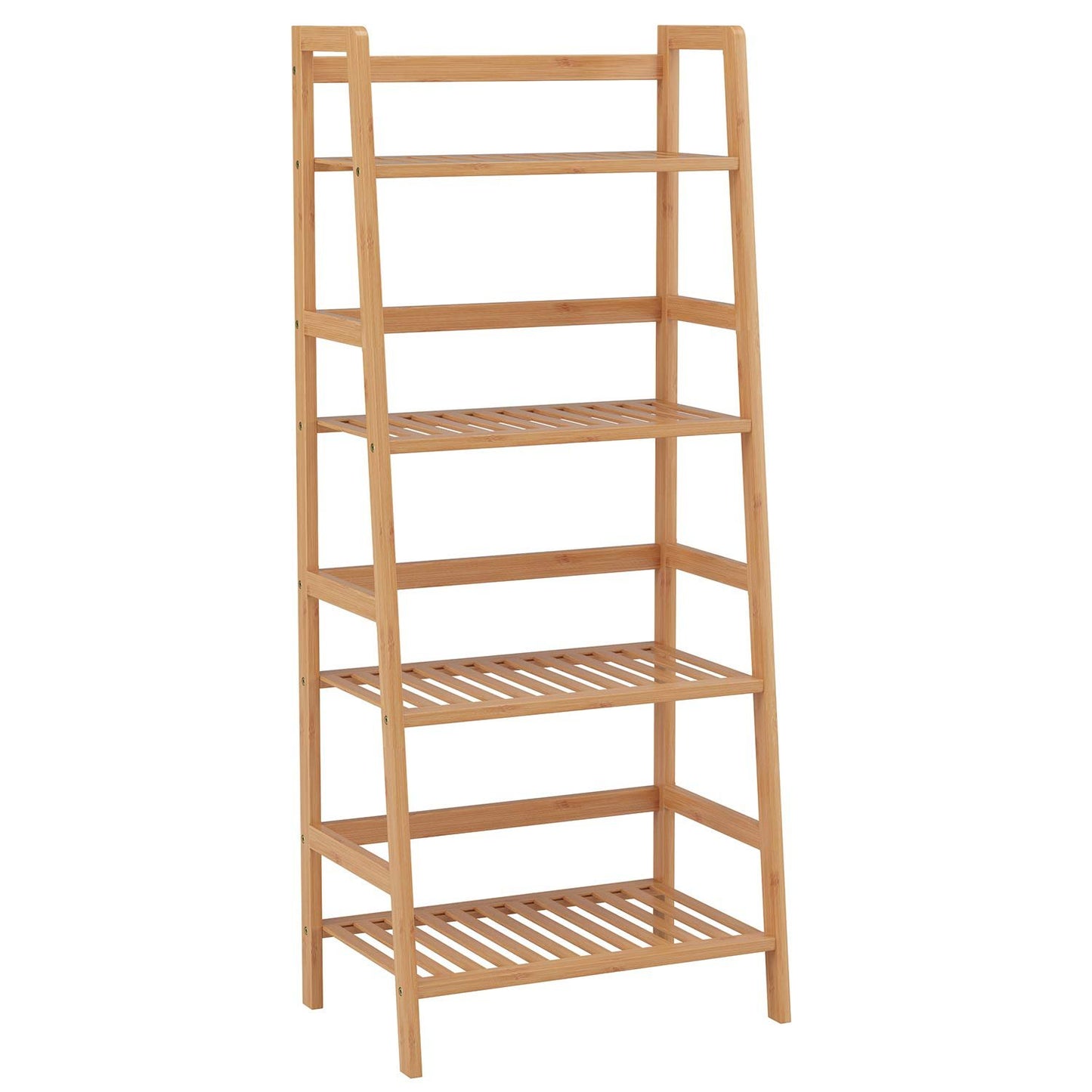 4-Tier Bamboo Ladder Shelf