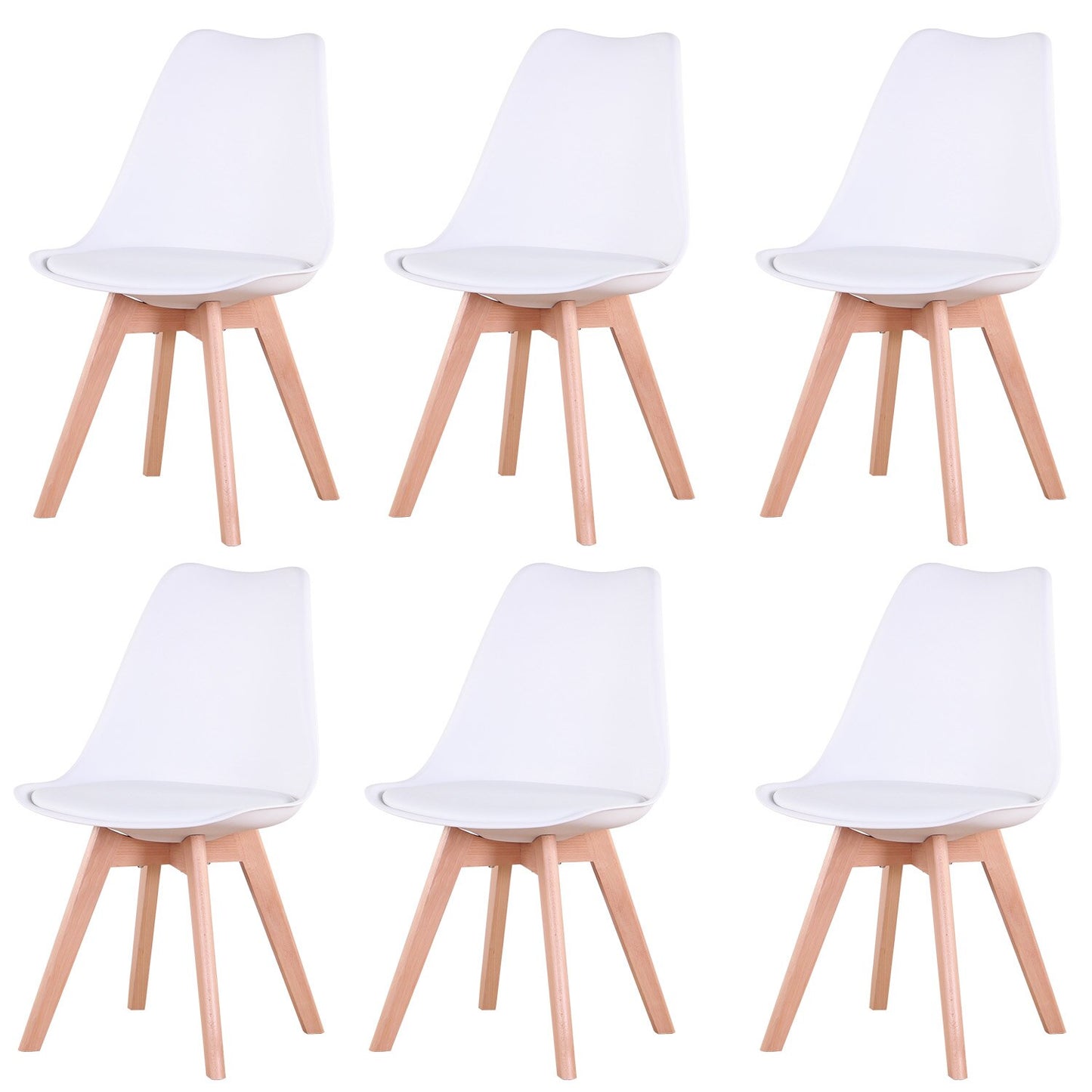 A Set of 6 Nordic Medieval Dining Chairs