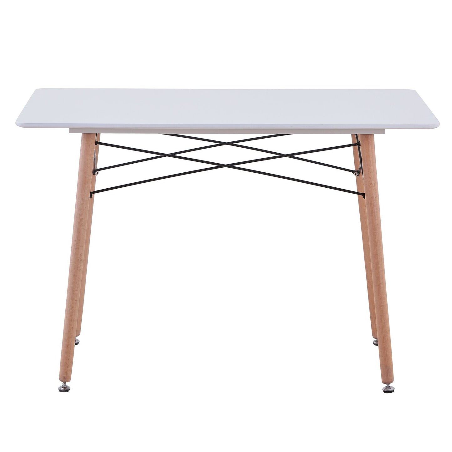 Modern Dining Table with Wooden Legs