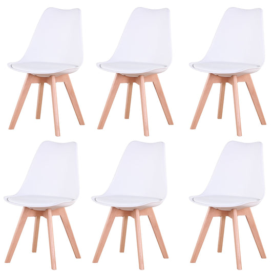 A Set of 6 Nordic Medieval Dining Chairs