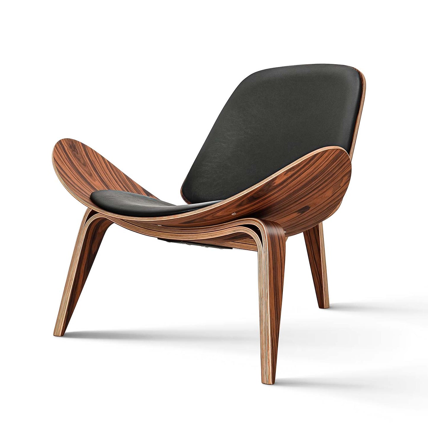 Luxury Series Palisander Lounge Shell Chair