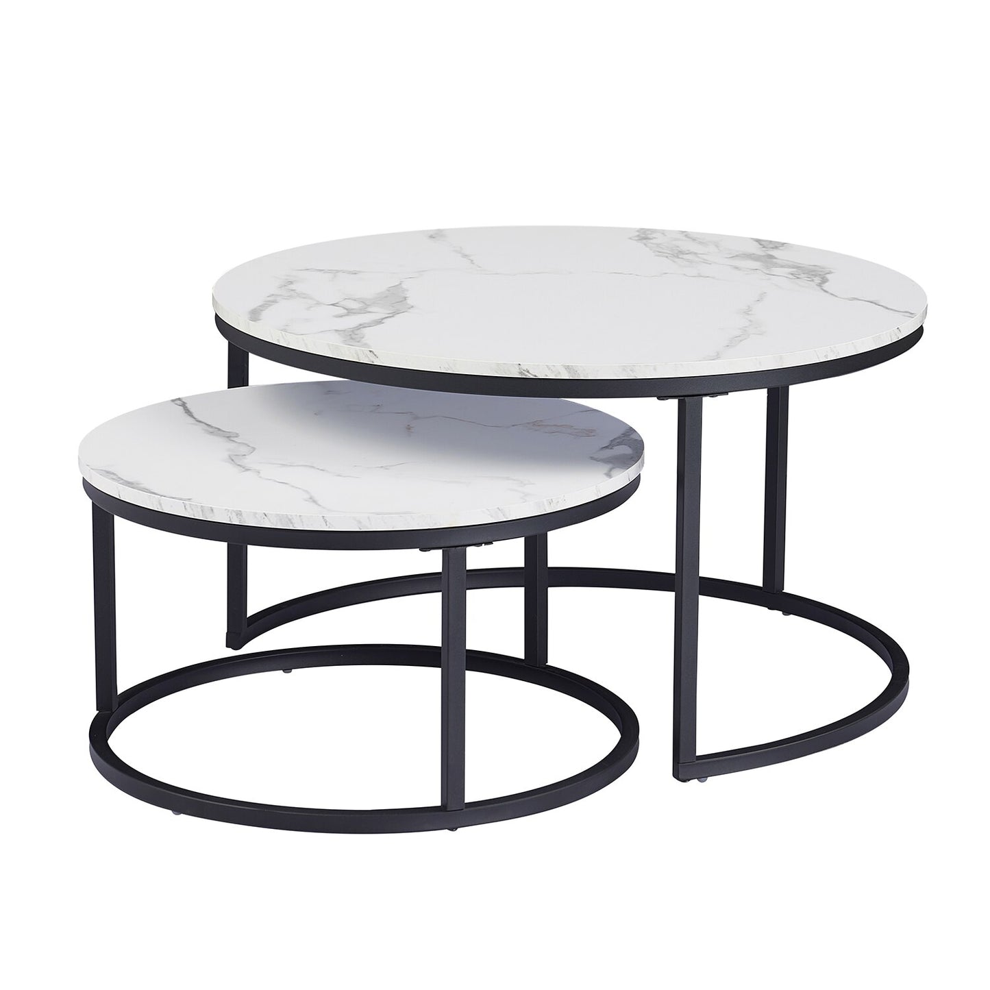 White Marble Round Coffee Table