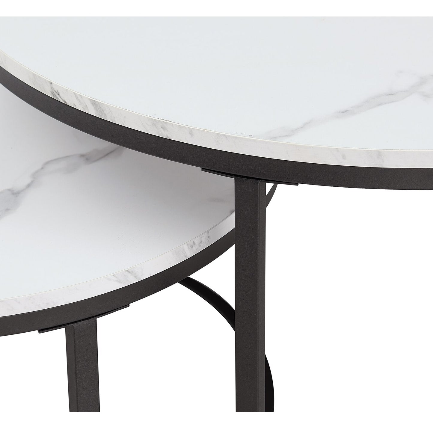 White Marble Round Coffee Table