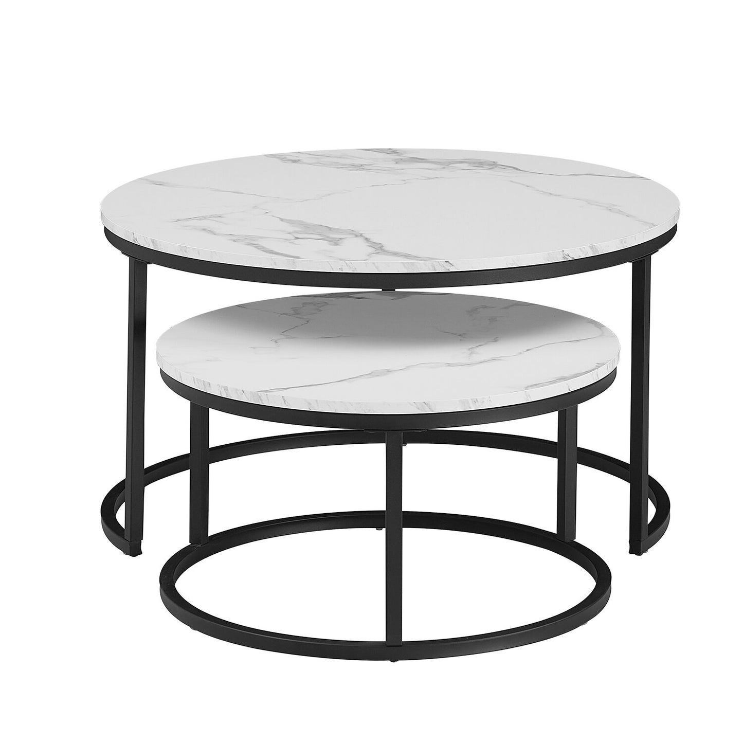 White Marble Round Coffee Table