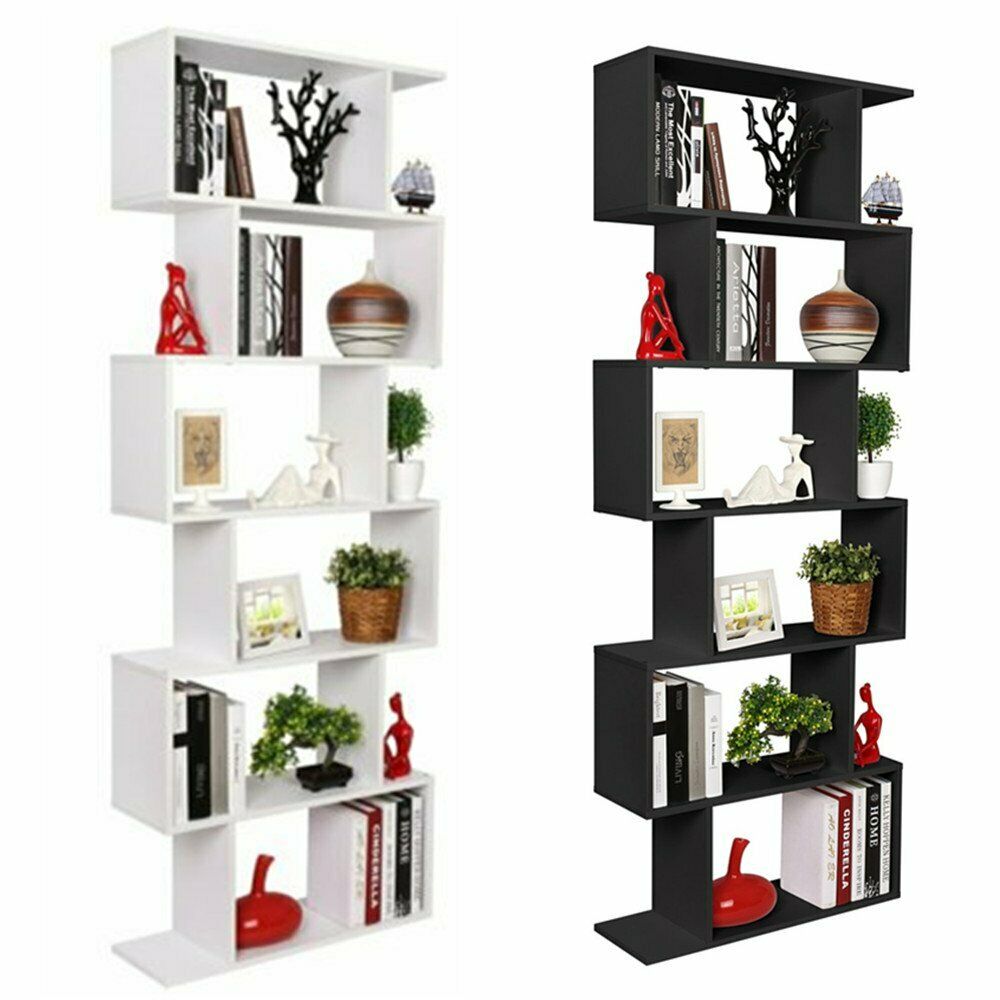 6 Layer Corner Bookshelf Living Room Decor