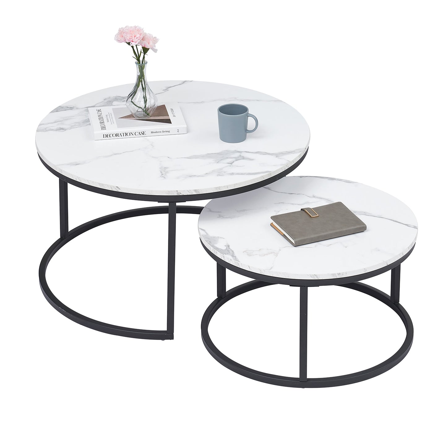 White Marble Round Coffee Table